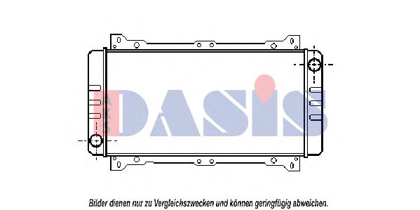 Радиатор, охлаждение двигателя AKS DASIS 099293N
