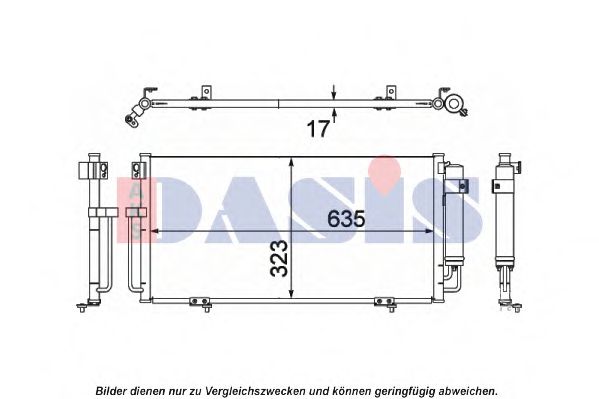 Конденсатор, кондиционер AKS DASIS 352016N