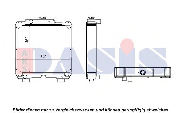 Радиатор, охлаждение двигателя AKS DASIS 440302N
