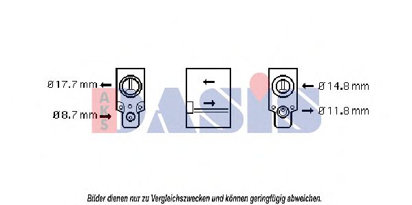 Расширительный клапан, кондиционер AKS DASIS 840210N