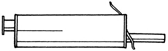 Глушитель выхлопных газов конечный AKS DASIS SG34603