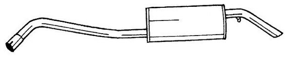 Глушитель выхлопных газов конечный AKS DASIS SG25637