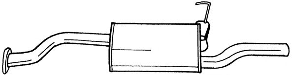 Глушитель выхлопных газов конечный AKS DASIS SG23628
