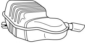 Глушитель выхлопных газов конечный AKS DASIS SG53637