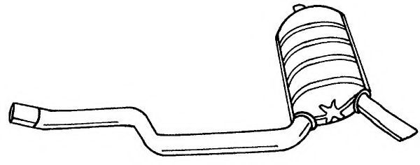 Глушитель выхлопных газов конечный AKS DASIS SG35658