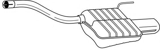 Глушитель выхлопных газов конечный AKS DASIS SG35641