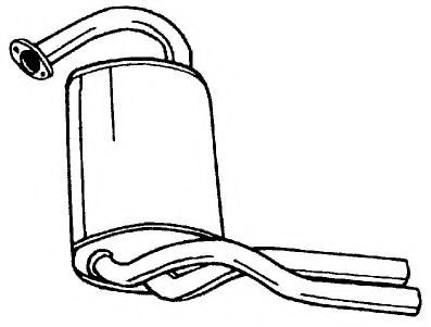 Глушитель выхлопных газов конечный AKS DASIS SG23605