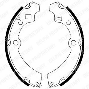 Комплект тормозных колодок DELPHI LS1586