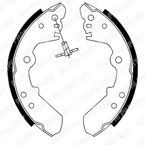 Комплект тормозных колодок DELPHI LS1687
