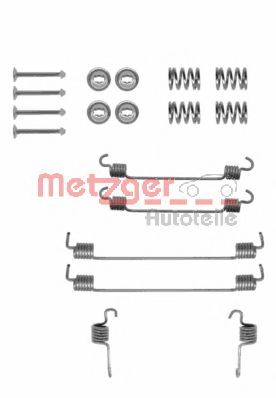 Комплектующие, тормозная колодка METZGER 105-0784