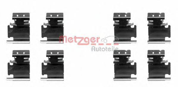 Комплектующие, колодки дискового тормоза METZGER 109-1298