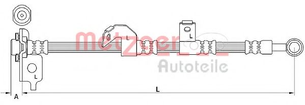 Тормозной шланг METZGER 4110840