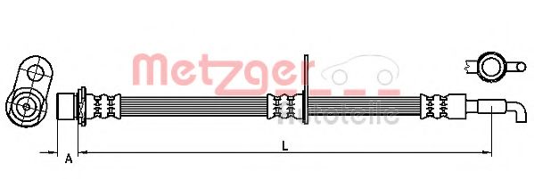 Тормозной шланг METZGER 4110974