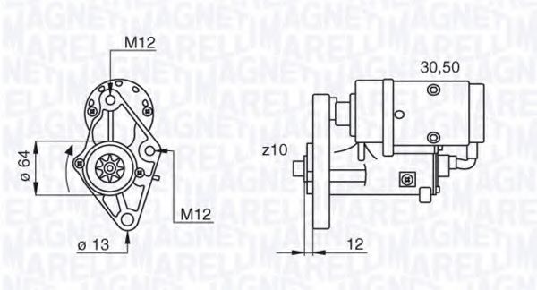 Стартер MAGNETI MARELLI 063522616010