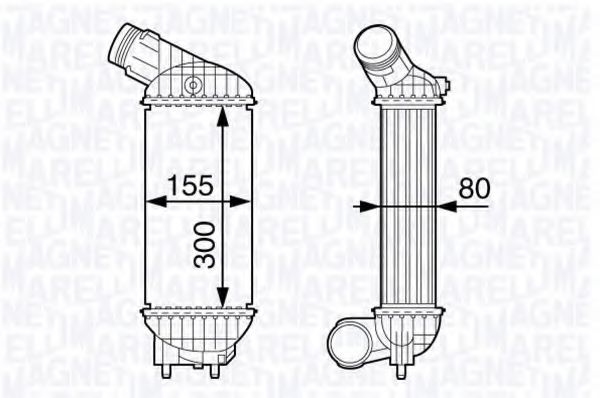 Интеркулер MAGNETI MARELLI 351319202790