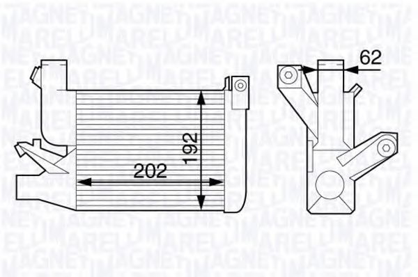 Интеркулер MAGNETI MARELLI 351319203290