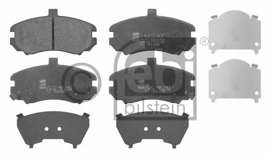 Комплект тормозных колодок, дисковый тормоз FEBI BILSTEIN 16700