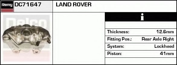 Тормозной суппорт DELCO REMY DC71647