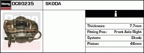 Тормозной суппорт DELCO REMY DC80235