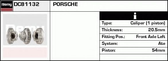 Тормозной суппорт DELCO REMY DC81132