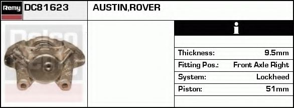 Тормозной суппорт DELCO REMY DC81623