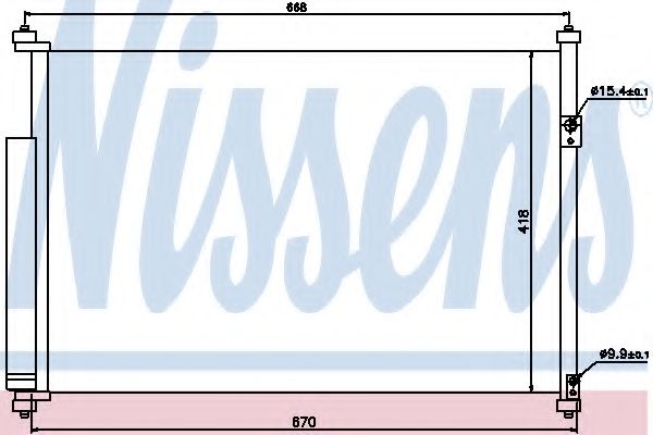 Конденсатор, кондиционер NISSENS 940012