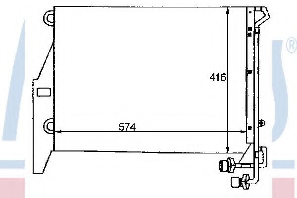 Конденсатор, кондиционер NISSENS 94344