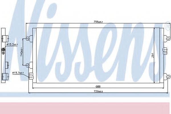 Конденсатор, кондиционер NISSENS 94782