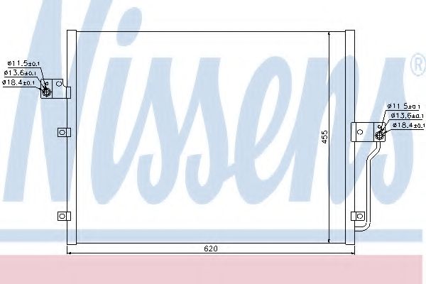 Конденсатор, кондиционер NISSENS 94859