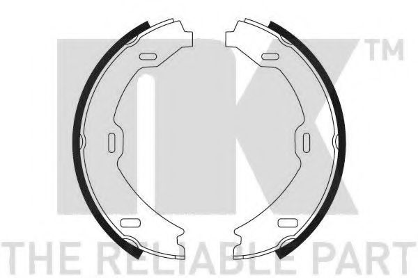 Комплект тормозных колодок, стояночная тормозная система NK 2733714