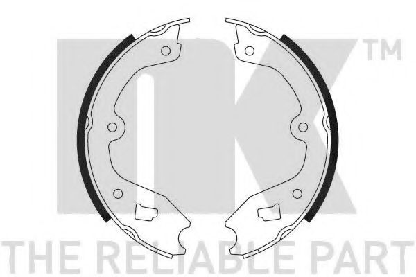 Комплект тормозных колодок, стояночная тормозная система NK 2748265