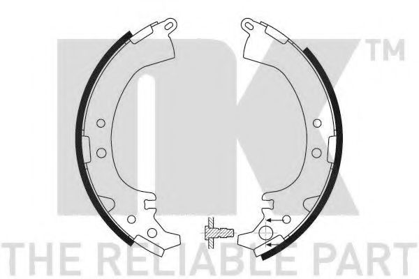 Комплект тормозных колодок NK 2751613