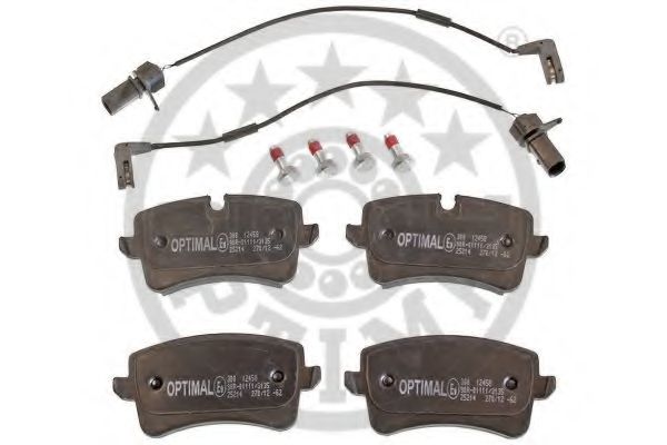 Комплект тормозных колодок, дисковый тормоз OPTIMAL 12458