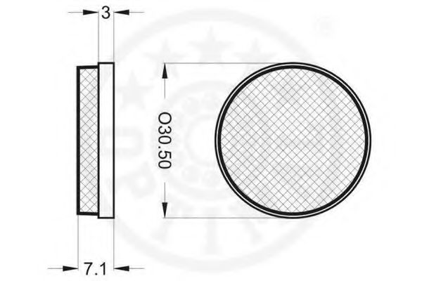 Комплект тормозных колодок, дисковый тормоз OPTIMAL 9123