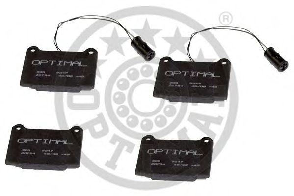 Комплект тормозных колодок, дисковый тормоз OPTIMAL 9247