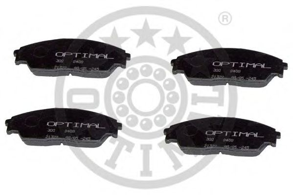 Комплект тормозных колодок, дисковый тормоз OPTIMAL 9458