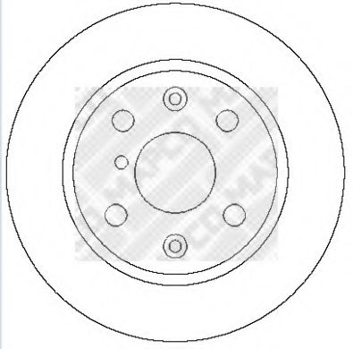 Тормозной диск MAPCO 15286