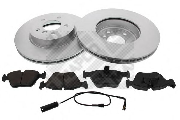 Комплект тормозов, дисковый тормозной механизм MAPCO 47787HPS