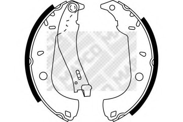 Комплект тормозных колодок MAPCO 8139