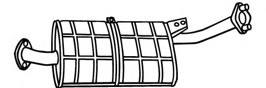 Средний глушитель выхлопных газов MEFEX 1022