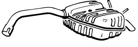 Глушитель выхлопных газов конечный FONOS 611911