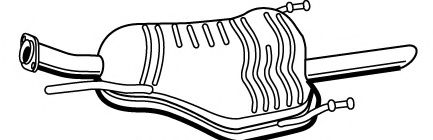 Глушитель выхлопных газов конечный FONOS 617357