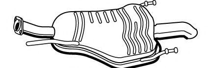 Глушитель выхлопных газов конечный FONOS 617377