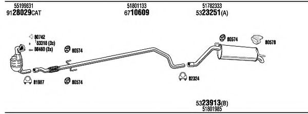 Система выпуска ОГ FONOS FIH32824