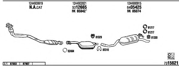 Система выпуска ОГ FONOS MB24205A