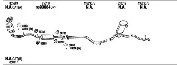 Система выпуска ОГ FONOS OPK32091BA