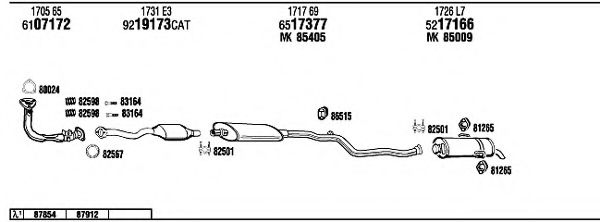 Система выпуска ОГ FONOS PE10608