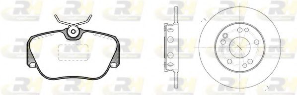 Комплект тормозов, дисковый тормозной механизм ROADHOUSE 8284.00