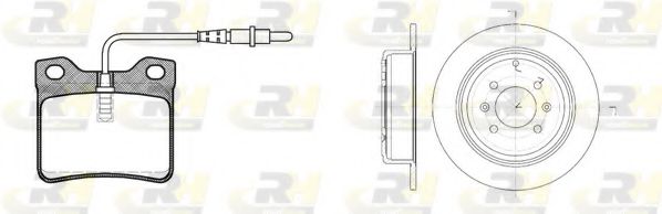 Комплект тормозов, дисковый тормозной механизм ROADHOUSE 8321.00