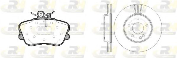 Комплект тормозов, дисковый тормозной механизм ROADHOUSE 8445.02
